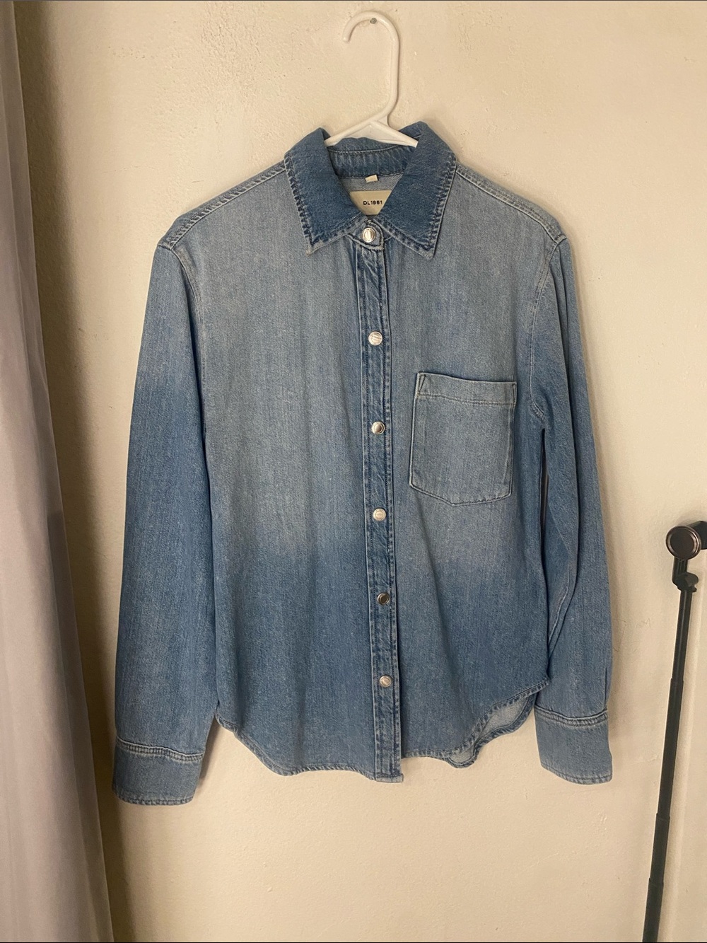 DL1961 Light Blue Denim Button-Down Shirt